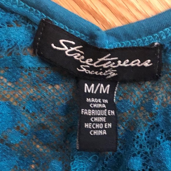 NWOT lace  swim suit cover up top - Picture 10 of 10